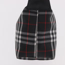 BURBERRY Hand Pouch Nylon Black Silver Auth am11953V-4
