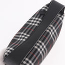 BURBERRY Hand Pouch Nylon Black Silver Auth am11953V-7