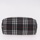 BURBERRY Hand Pouch Nylon Black Silver Auth am11953V-9