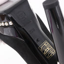 CHANEL Pearl Pumps Suede 35 1/2 Black CC Auth am11955M-11