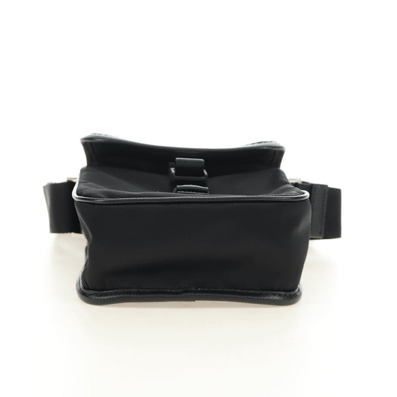 PRADA Shoulder Bag Nylon Black Silver Auth am11956SAM