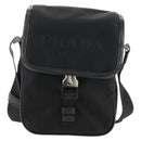 PRADA Shoulder Bag Nylon Black Silver Auth am11956SAM-13