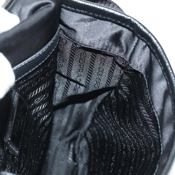 PRADA Shoulder Bag Nylon Black Silver Auth am11956SAM