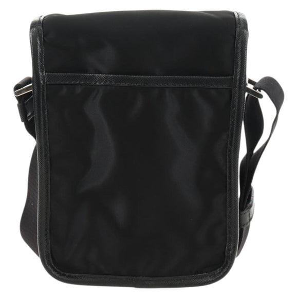 PRADA Shoulder Bag Nylon Black Silver Auth am11956SAM