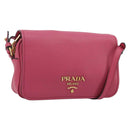 PRADA Shoulder Bag Safiano leather Pink Gold 1BD163 Auth am11957M-1