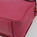 PRADA Shoulder Bag Safiano leather Pink Gold 1BD163 Auth am11957M-13