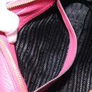 PRADA Shoulder Bag Safiano leather Pink Gold 1BD163 Auth am11957M-22
