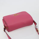 PRADA Shoulder Bag Safiano leather Pink Gold 1BD163 Auth am11957M-6