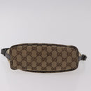 GUCCI GG Canvas Accessories Sherry Line Bag Beige Silver 141809 Auth am11962A-10