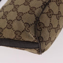 GUCCI GG Canvas Accessories Sherry Line Bag Beige Silver 141809 Auth am11962A-13