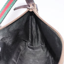 GUCCI GG Canvas Accessories Sherry Line Bag Beige Silver 141809 Auth am11962A-20