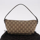 GUCCI GG Canvas Accessories Sherry Line Bag Beige Silver 141809 Auth am11962A-23