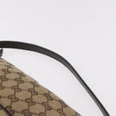 GUCCI GG Canvas Accessories Sherry Line Bag Beige Silver 141809 Auth am11962A-9