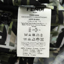 FENDI Tailored Jacket Zucca Canvas polyester 44 Green Black Auth am11963V-14