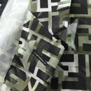 FENDI Tailored Jacket Zucca Canvas polyester 44 Green Black Auth am11963V-9