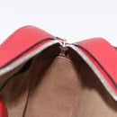 GUCCI GG Supreme Chain Shoulder Bag PVC Red Silver 409535 Auth am11964V-17