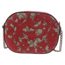 GUCCI GG Supreme Chain Shoulder Bag PVC Red Silver 409535 Auth am11964V-3