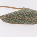 Christian Dior Trotter Canvas Saddle Pouch Khaki Gold Auth am11965V-12
