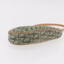 Christian Dior Trotter Canvas Saddle Pouch Khaki Gold Auth am11965V-9
