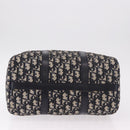 Christian Dior Trotter Canvas mini Boston Bag Navy Silver Auth am11966V-6