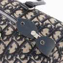 Christian Dior Trotter Canvas mini Boston Bag Navy Silver Auth am11966V-17
