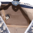 Christian Dior Trotter Canvas mini Boston Bag Navy Silver Auth am11966V-19