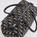 Christian Dior Trotter Canvas mini Boston Bag Navy Silver Auth am11966V-7