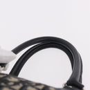 Christian Dior Trotter Canvas mini Boston Bag Navy Silver Auth am11966V-9