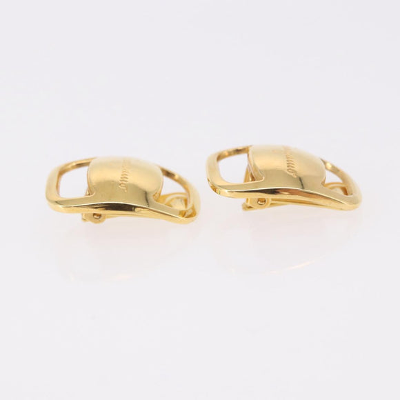 Salvatore Ferragamo Vala Earring Metal Gold Auth am11968V