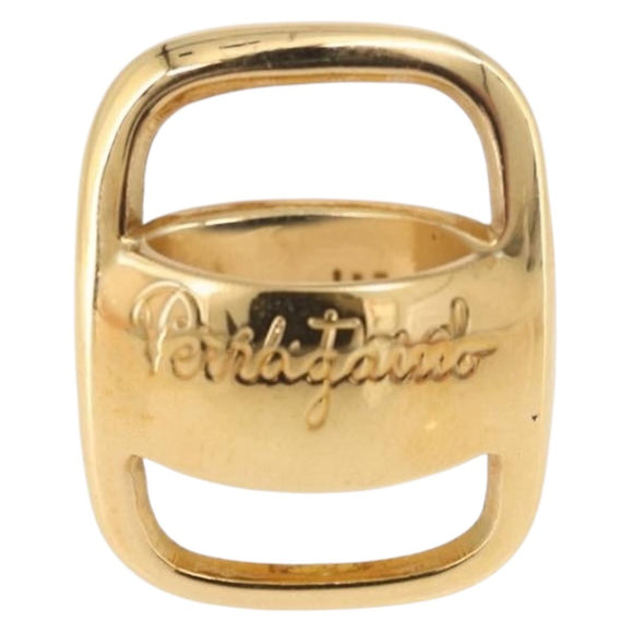 Salvatore Ferragamo Vala Earring Metal Gold Auth am11968V