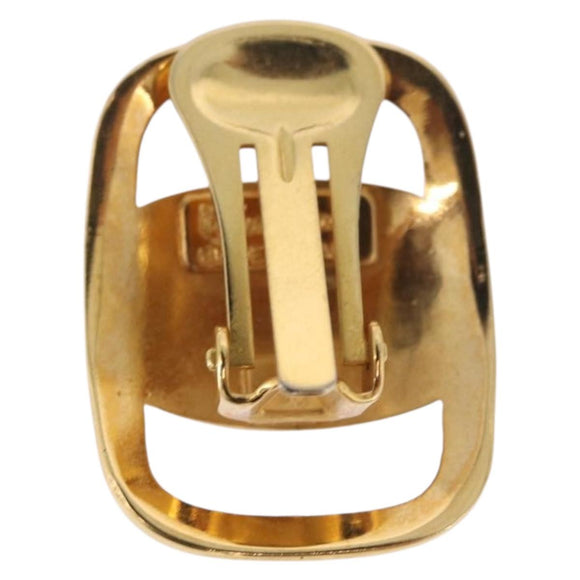 Salvatore Ferragamo Vala Earring Metal Gold Auth am11968V