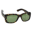 SAINT LAURENT Sunglasses Plastic Brown Gold Auth am11969A-1