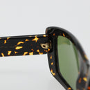 SAINT LAURENT Sunglasses Plastic Brown Gold Auth am11969A-10