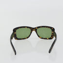 SAINT LAURENT Sunglasses Plastic Brown Gold Auth am11969A-2