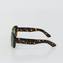 SAINT LAURENT Sunglasses Plastic Brown Gold Auth am11969A-3