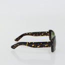 SAINT LAURENT Sunglasses Plastic Brown Gold Auth am11969A-4