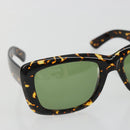 SAINT LAURENT Sunglasses Plastic Brown Gold Auth am11969A-5