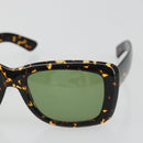 SAINT LAURENT Sunglasses Plastic Brown Gold Auth am11969A-6