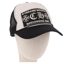 Chrome Hearts Tracker Cap Cotton Black White Gold Auth am11970V-1