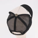 Chrome Hearts Tracker Cap Cotton Black White Gold Auth am11970V-9