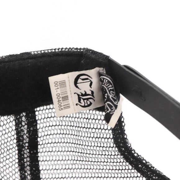 Chrome Hearts Tracker Cap Cotton Black White Gold Auth am11970V