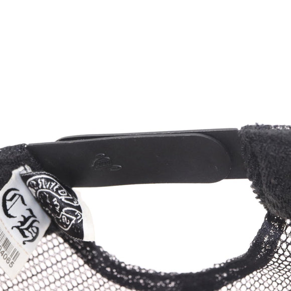 Chrome Hearts Tracker Cap Cotton Black White Gold Auth am11970V