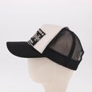 Chrome Hearts Tracker Cap Cotton Black White Gold Auth am11970V-3