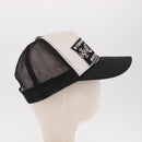 Chrome Hearts Tracker Cap Cotton Black White Gold Auth am11970V-4