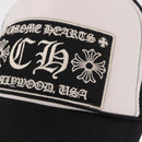 Chrome Hearts Tracker Cap Cotton Black White Gold Auth am11970V-6