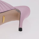 GUCCI GG Marmont Sandals Satin 35 Pink Gold Auth am11971M-11