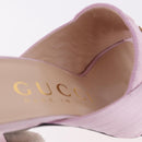 GUCCI GG Marmont Sandals Satin 35 Pink Gold Auth am11971M-16