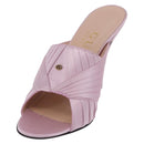 GUCCI GG Marmont Sandals Satin 35 Pink Gold Auth am11971M-2