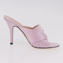GUCCI GG Marmont Sandals Satin 35 Pink Gold Auth am11971M-20