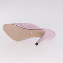 GUCCI GG Marmont Sandals Satin 35 Pink Gold Auth am11971M-23